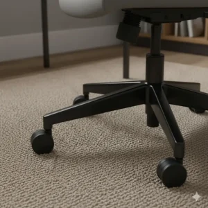 High-quality swivel chair castors suitable for both carpeted and hardwood UK floors.