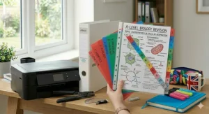 Alt text for image 8: Hard-wearing, wipe-clean polypropylene A4 dividers in vibrant colours, suitable for heavy-duty school or worksite use.