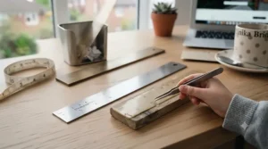 An infographic comparing the cost of a single, durable metal ruler versus the cumulative cost of replacing multiple broken or worn-out plastic rulers.
